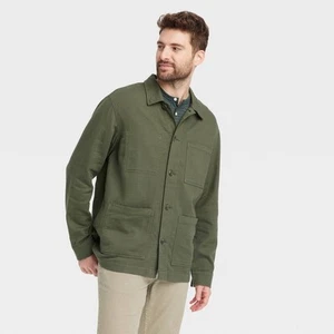 Goodfellow & Co Men's Button Up Tailored Work Shirt Jacket Utility - Picture 1 of 8
