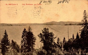 VINTAGE POSTCARD- LAKE WASHINGTON, NEAR SEATTLE BK62 - Picture 1 of 2