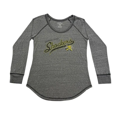 Wichita State Shockers Shirt Womens Large L Gray Long Sleeve Round Neck - Image 1 of 4