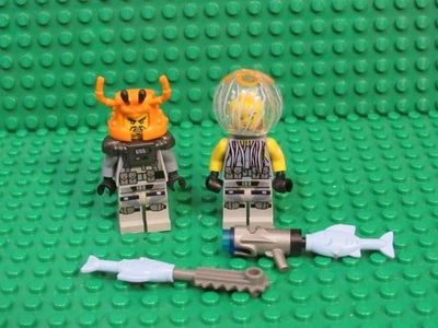 Lot of 2 LEGO Ninjago Movie Minifigures Shark Army Jelly Crusty JH26 - Image 1 of 3