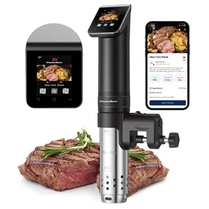 WIFI Sous Vide Cooker: Ultra-Quiet Sous-vide Cooking Machine 1100 Watts Stain... - Picture 1 of 9