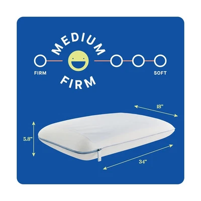 Sealy Dreamlife Medium Memory Foam Pillow –  King Size - Image 1 of 4