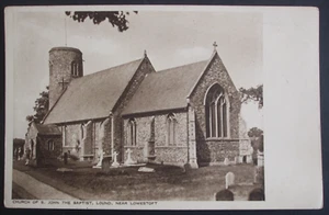 Alte Echt Foto Stil Postkarte KIRCHE ST. JOHANNES DER TÄUFER RUND Nr LOWESTOFT - Bild 1 von 1