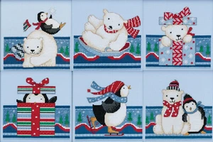 Cross Stitch ~ 2017 Mill Hill Debbie Mumm Polar Opposites Set #DMPO2017 - Picture 1 of 7