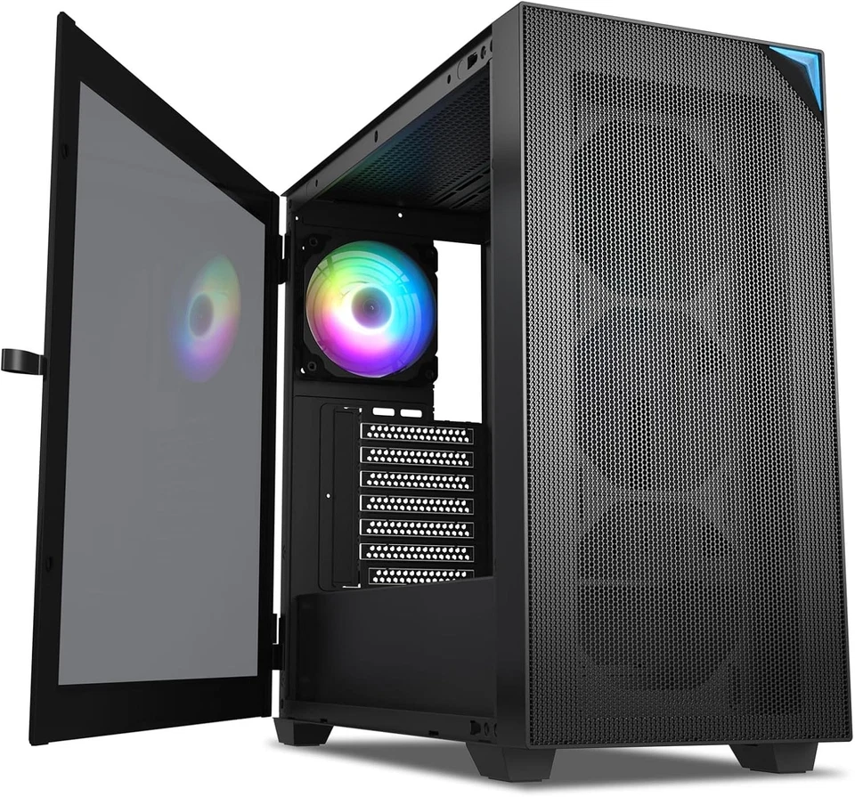 AL800 Full Tower PC Computer Case - Door Opening Design Tempered Glass, E-ATX/AT - Image 1 of 4