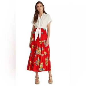 Lauren Ralph Lauren- Women’s Floral Maxi Skirt - Size 1X - Bild 1 von 7