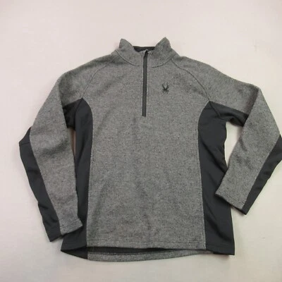 Spyder Jacket Mens Large 1/4 Zip Long Sleeve Outdoor Lightweight Gray - Image 1 of 4