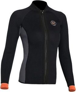 New ListingWetsuit Top Jacket Women Men 3Mm Neoprene Long Sleeve Dive Scuba Wet Suit Shirt,