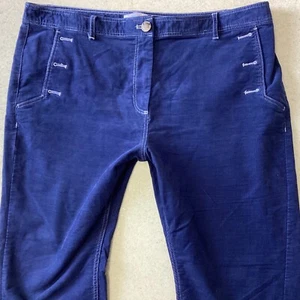 Ladies M & S Per Una Slim Cords Lavender Blue Jeans Size 18 S (443H) - Picture 1 of 7