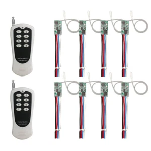 3.6V 5V 9V 12V 24V Mini Relais Empfänger Schalter Modul 8-zone RF Fernbedienung - Picture 1 of 15