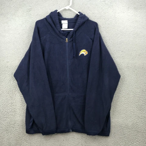 NHL Sweater Adult XL Blue Buffalo Sabres Fleece Full Zip Hoodie 32440 Cover