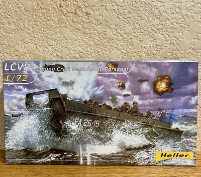 Heller, LCVP, десантное судно транспортное средство и личное, масштаб 1:72, модель набор, новый в коробке - Изображение 1 из 4