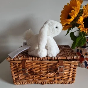 Jellycat Smudge Bunny Small White Company Exclusive NWT Rabbit SSUWHNWH New Tags - Picture 1 of 23