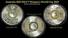 Australia 2023 Fifa™ Women’s World Cup 2023 3 x $2 Coloured Coins - Circulated