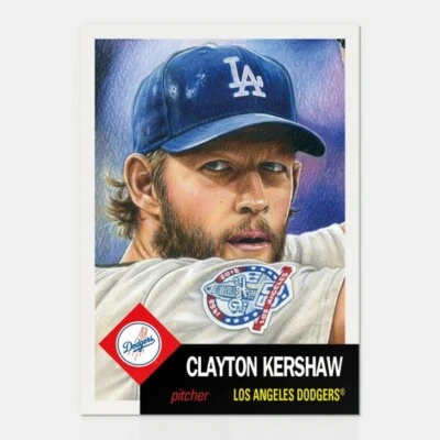 2018 TOPPS LIVING SET #95 CLAYTON KERSHAW - LOS ANGELES DODGERS - Image 1 of 2