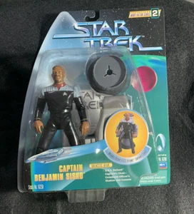 Star Trek Warp Factor Serie 2 Sisko con Silla Capitanes. Juguetes Playmates vintage - Imagen 1 de 2