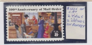 UNITED STATES 1468MNH 8c 100th ANNIV. OF MAIL ORDER, 8 LEGS, 2 TAILS ON CAT - Picture 1 of 1