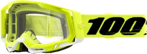 100% Adult's Racecraft 2 Motorcycle Goggle Clear Lens Yellow 50009-00004 - Picture 1 of 1