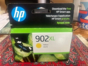 New Genuine HP 902XL Yellow In Retail Box Ink Cartridge Officejet Pro 6975 6968 - Afbeelding 1 van 1