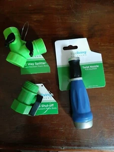 Raccordi di ricambio per tubo da giardino acqua 2 vie separatore spegnimento spruzzatore - Foto 1 di 3