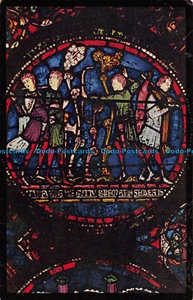 R096362 Wunderglas 12. Jh. Adam der Förster von einem Wilderer erschossen. Tuck - Bild 1 von 2