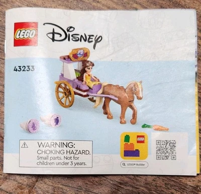Lego Set 43233 Campana Disney Princesa Y Set 30646 Moana Set Completo Foto 1 de 4
