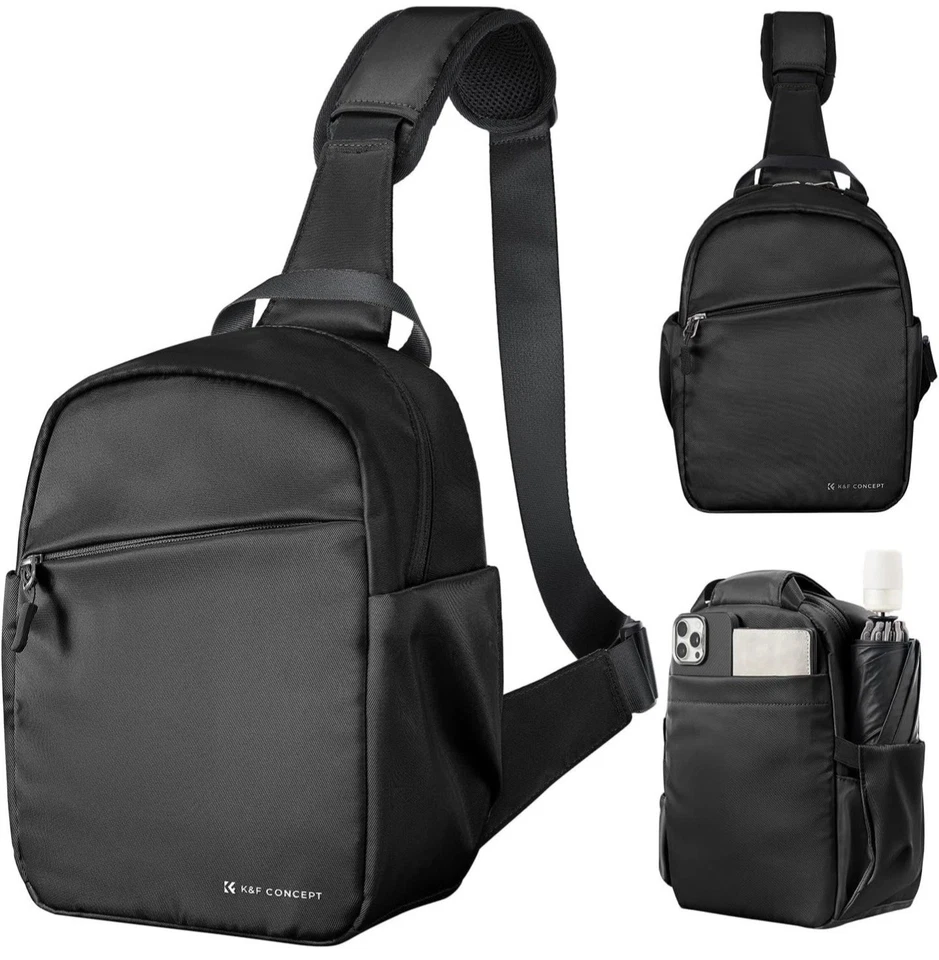 Bolsa tiracolo DSLR K&F Concept pequena para câmera de fotógrafo - Imagem 1 de 4