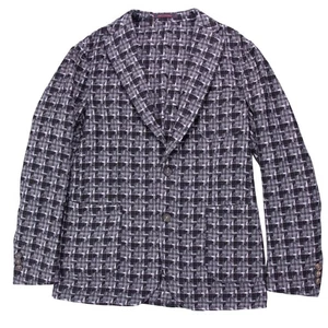 Boglioli THE GIGI Angie Herren 42R grau kariert Wolle unstrukturiert Sport Mantel Blazer - Bild 1 von 14