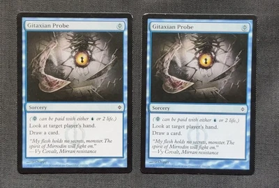 MTG 2x Gitaxian Probe New Phyrexia 1NM, 1LP Magic the Gathering See Pics - Image 1 of 2