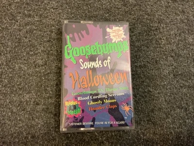 Vintage 1996 Goosebumps Sounds of Halloween Cassette Tape R.L. Stine Retro RARE  - Image 1 of 3