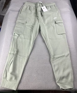 NIKE Men’s Sportswear Club Fleece Cargo Pants Jade Horizon CD3129-371 Size L NWT - Picture 1 of 11