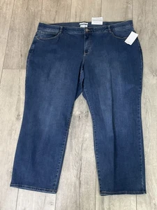 Jeans capri azules WESTBOUND MUJER. Cintura 47”. Entrepierna 22,5”. Talla 24W S. NUEVO. - Imagen 1 de 9