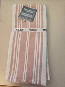 Better Homes & Gardens 2 Piece Culinary Kitchen Towel, Old Rose Quick drying - Picture 1 of 4