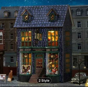 Miniature Dolls House "Magic  shop” Craft Kit With Lighting System  - Picture 1 of 3