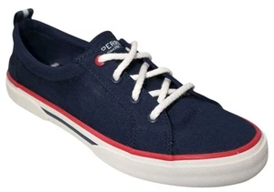 Sperry Womens Sz 8 M Pier Wave Lace Up Navy Memory Foam Sneakers Shoes STS89319 - Picture 1 of 11