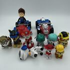Lot of 12 Paw Patrol Pups Action Figures Vehicles Rubble Marshall Chase Robodog