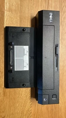 Estación de acoplamiento replicadora de puertos Dell K09A E-Port Plus-OPKDGR con adaptador de corriente Foto 1 de 4
