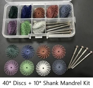 Dental Composite Spiral Finishing Discs Polishing Disc Wheels Shank Mandrel kit - Picture 1 of 12