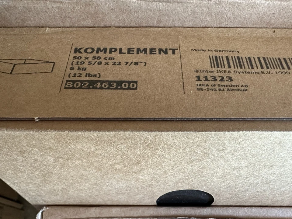 Brandneu IKEA KOMPLEMENT schwarzbraun Schublade 19 5/8x22 7/8" 802.463.00 versiegelt - Bild 1 von 1