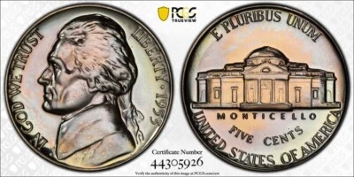 1953 Proof Jefferson Nickel PCGS PR68 Gold Shield Toned - U875 - Image 1 of 4