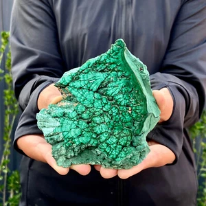 339 g natürlicher Malachit Flockenquarz Kristall Glanz Mineral Proben Heilung - Bild 1 von 12