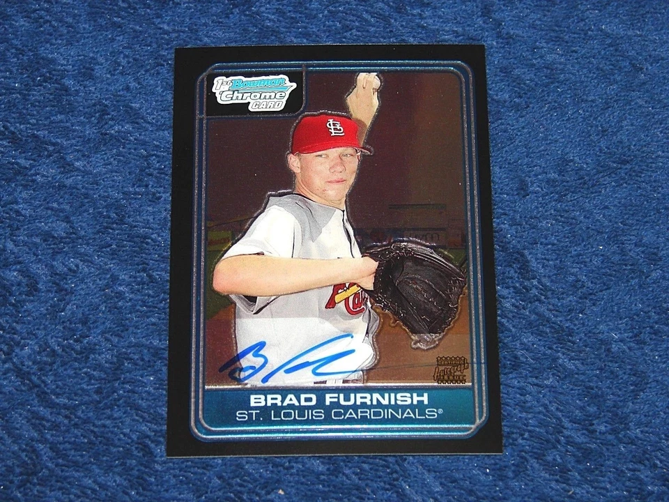 BRAD FURNISH CARDINALS 2006 BOWMAN CHROME DRAFT DRAFT PICKS AUTO RC #DP79 (E3) - Image 1 of 1