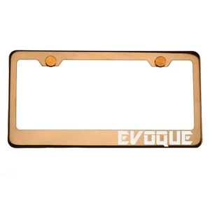 Tapa de tornillo de metal grabado con láser oro rosa cromo marco de placa EVOQUE - Imagen 1 de 8