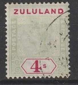 Zululand 1894-96 Victoria Victoire 4 S. Vert Carmin N° 21 D'Occasion MF12052 - Picture 1 of 2