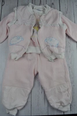 Vintage French Toast 3 Piece Set Pink and White Size 18 Months - Image 1 of 4