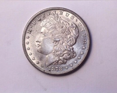 Dólar Morgan de plata 1878 8 T. F. grado superior, primer año ¡BONITO! * Echa un vistazo * Foto 1 de 2