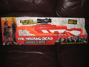 2017 WALKING DEAD BOLT ACTION ANDREAS RIFLE DART BLASTING COMPLETE IN BOX - Picture 1 of 3