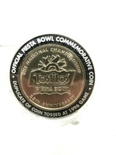 RARE 1996 NEBRASKA HUSKERS FIESTA BOWL NEBRASKA VS. FLORIDA NATIONAL GAME COIN