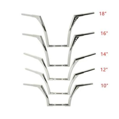 1 1/4英寸10英寸12英寸14英寸16英寸18英寸车把适用于Harley Softail Fatboy Sportster XL — 第 1/4 张图片