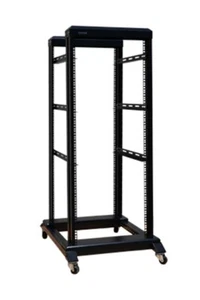 4-Pfosten verstellbar Open Frame Server Rack IT Netzwerk Relais IT 27HE 800mm mit Regal - Bild 1 von 7